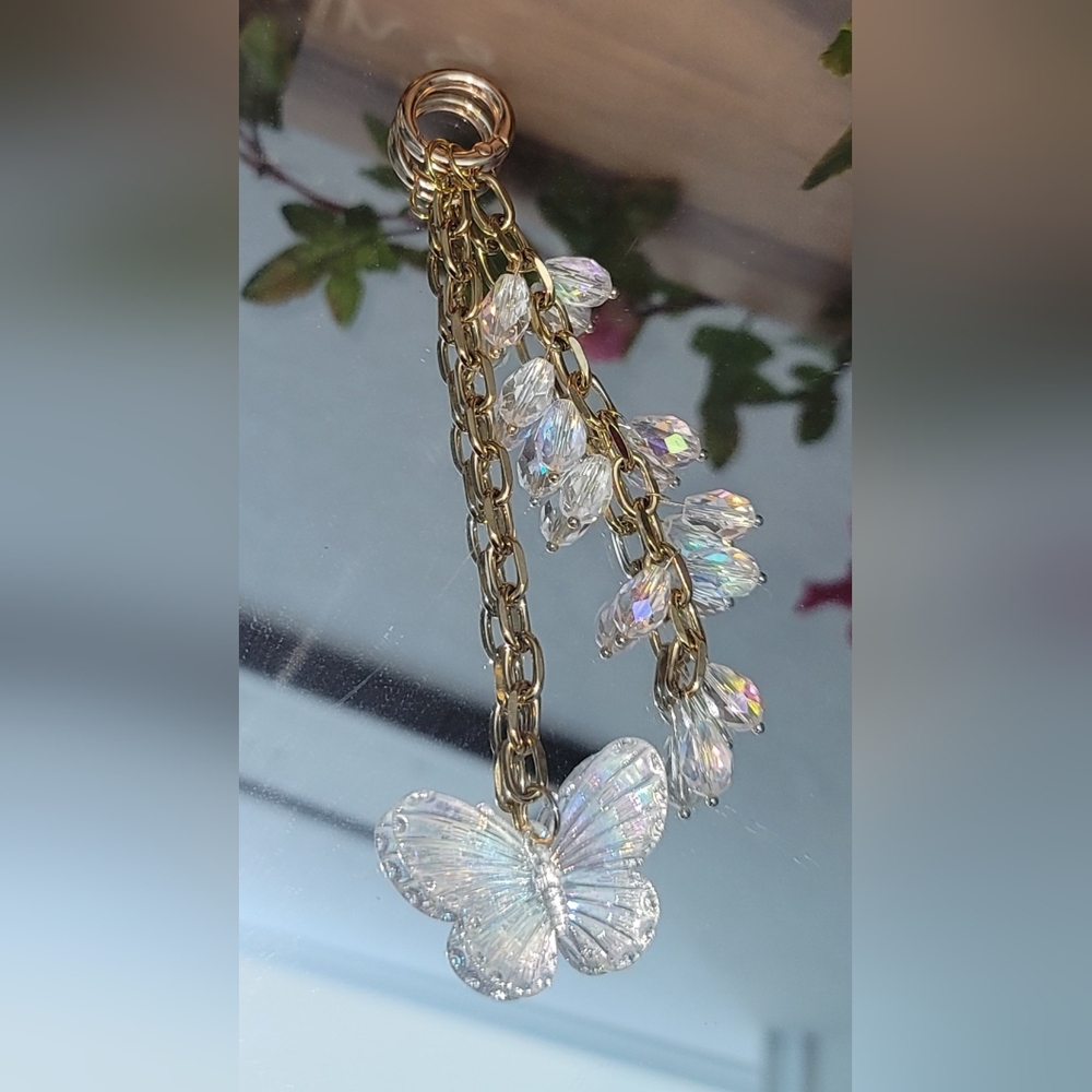 NEW Iridescent Purse Charm/ Keychain Accessory